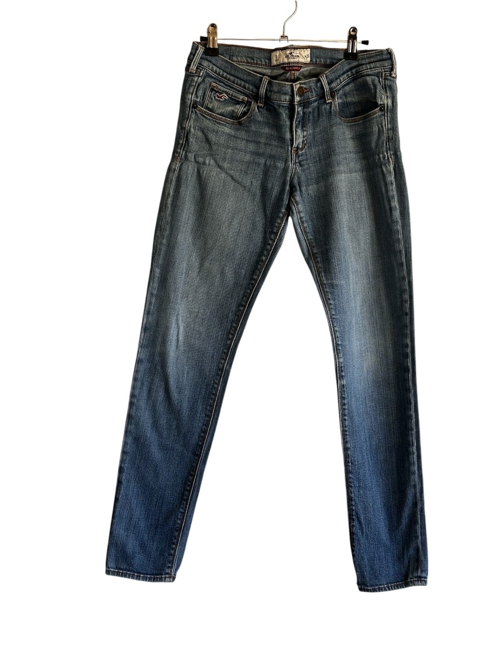 Hollister Y2K Light Wash Skinny Jeans Women’s Size 7 W28 SoCal Stretch Low Rise
